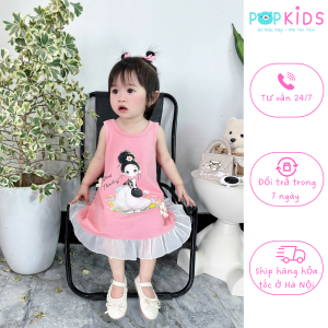 Váy đuôi cá bé gái phối ren