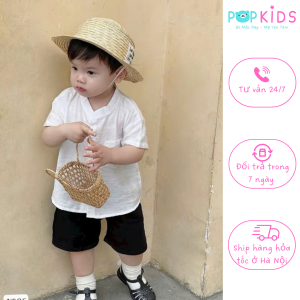 bộ sơ mi áo trắng quần đen