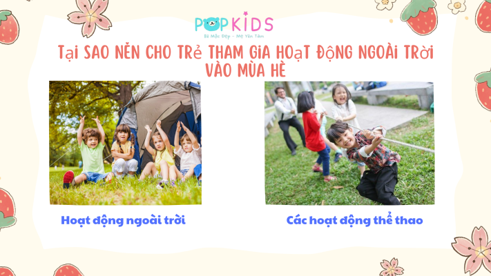 Hoạt động ngoài trời cho trẻ vào mùa hè