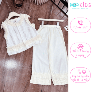 Set Bộ Đũi Phối Ren Bé Gái