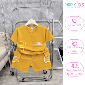 bộ quần áo future màu vàng